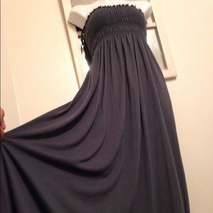 Strapless maxi dress